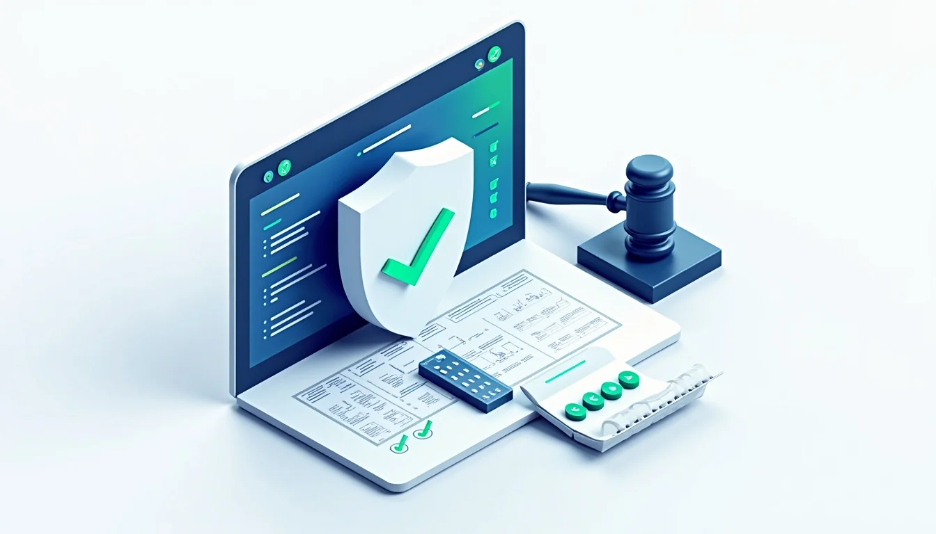 Payroll dashboard protected by a compliance shield